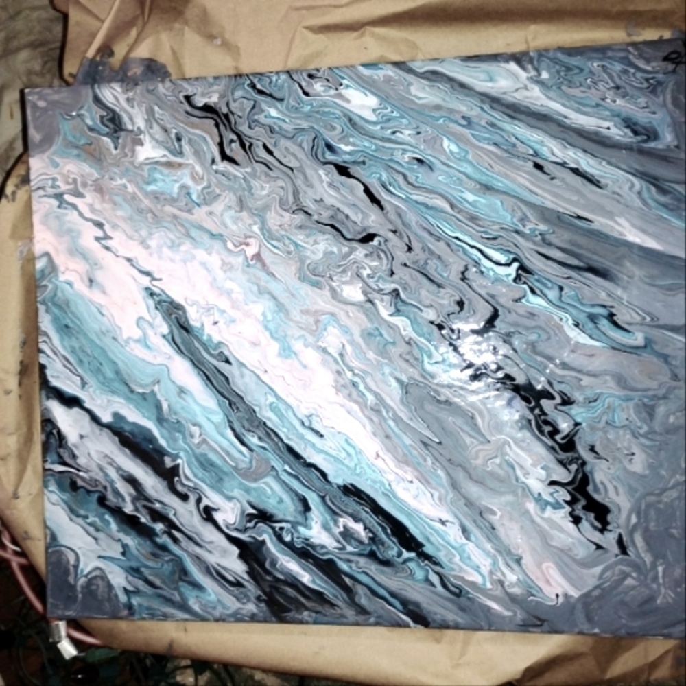 Canvas and Burch Wood Cup Paintings